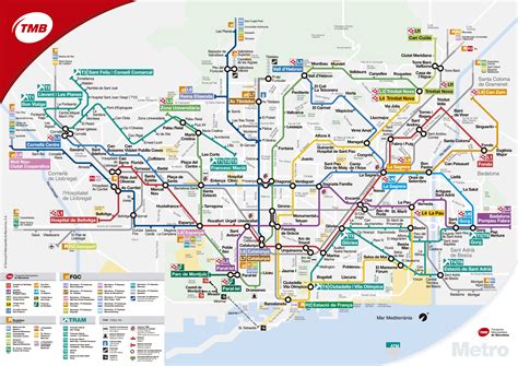 metro de barcelona mapa.